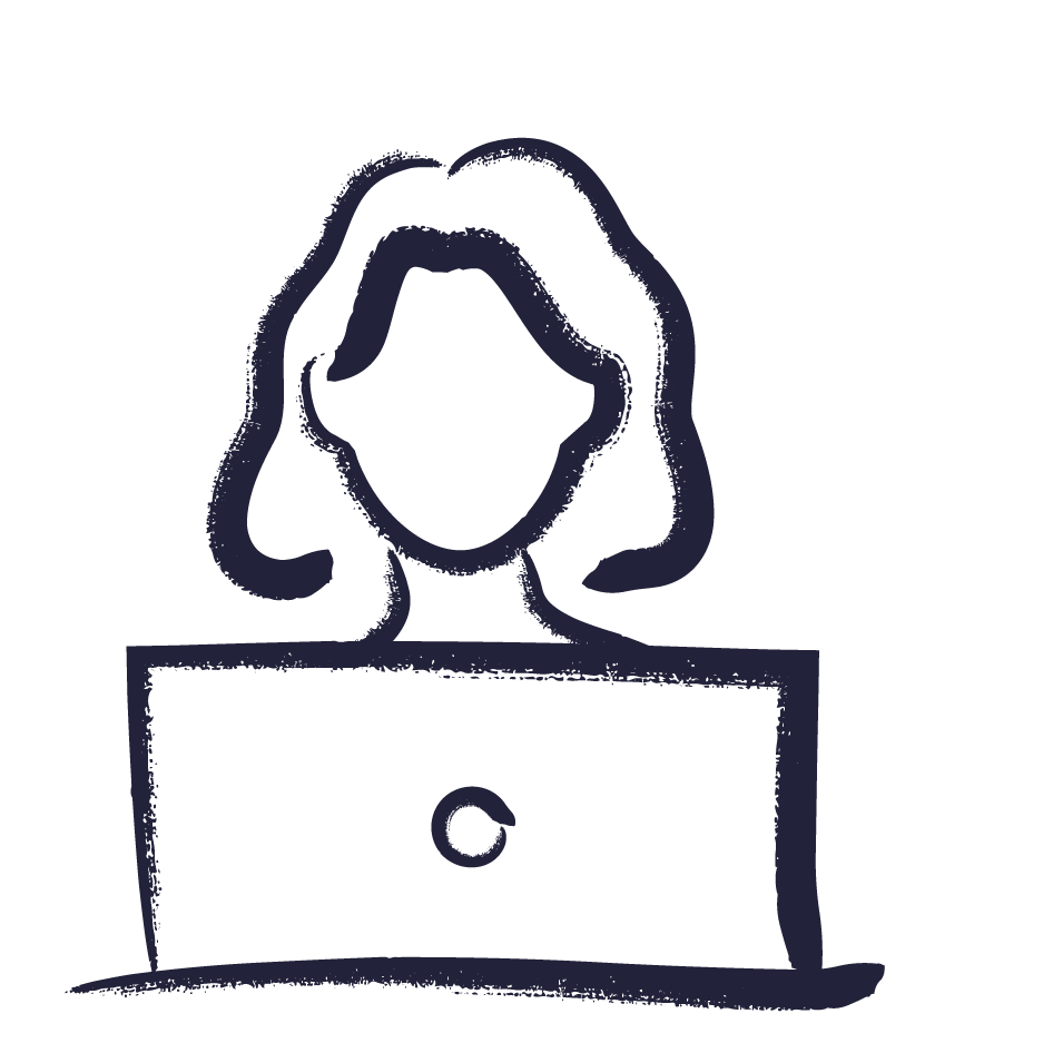 Woman at laptop